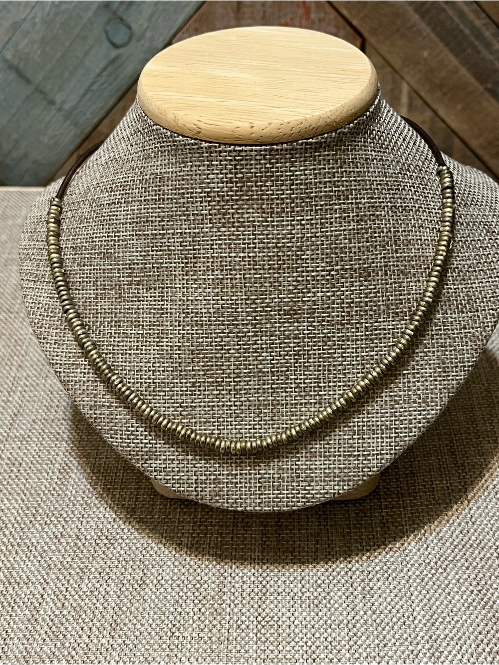 Bella Canvas Bronze Tone Beaded Necklace